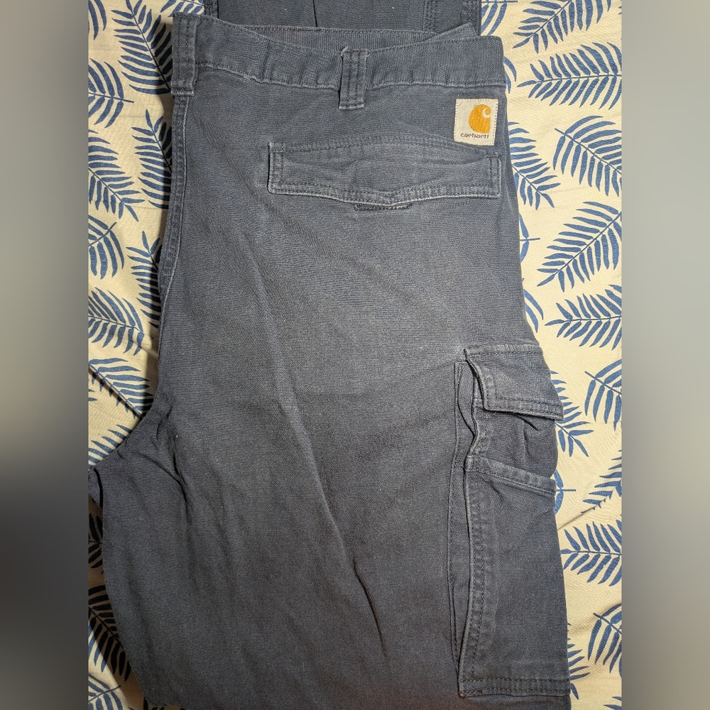 Carhartt Relax Fit Navy Blue Cargo Pants Size 40x34